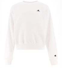 Champion Sweatshirt - White w. Logo Champion Sweatshirt - White w. Logo