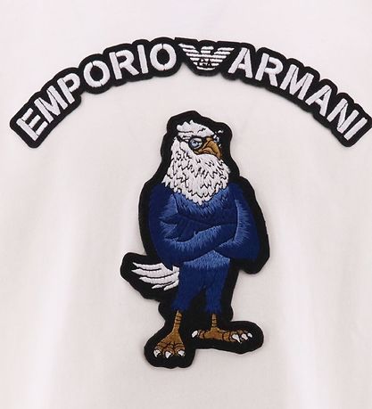 Emporio Armani T-shirt - White w. Eagle Emporio Armani T-shirt - White w. Eagle
