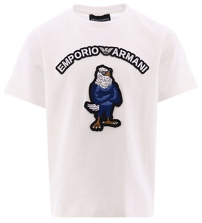 Emporio Armani T-shirt - White w. Eagle Emporio Armani T-shirt - White w. Eagle