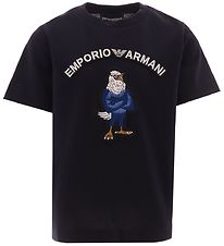 Emporio Armani T-shirt - Navy w. Eagle Emporio Armani T-shirt - Navy w. Eagle
