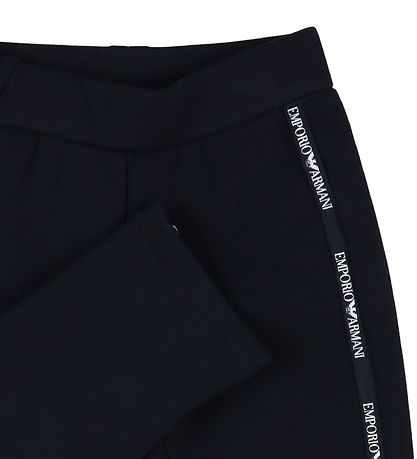 Emporio Armani 바지 - 네이비 포함 로고 스트라이프