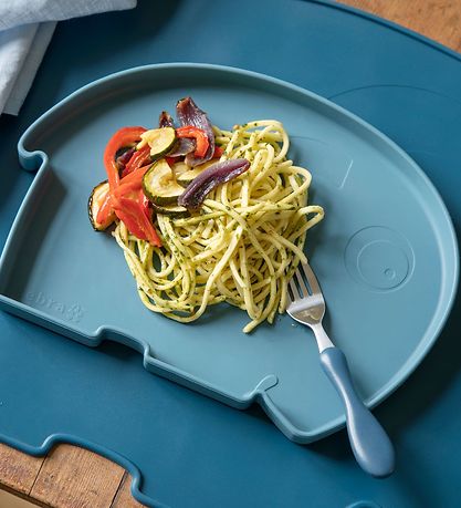 Sebra Plate - Silicone - Fanto - Vintage Blue