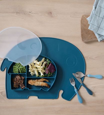 Sebra Placemat - Silicone - Fanto - Nordic Blue