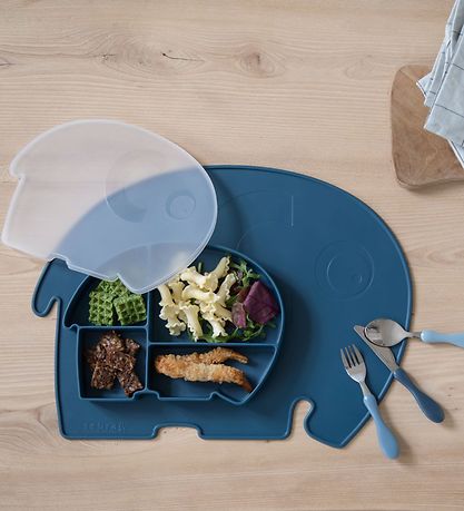Sebra Tallerken m. Lokk - Silikon - Fanto - Nordic Blue Sebra Tallerken m. Lokk - Silikon - Fanto - Nordic Blue