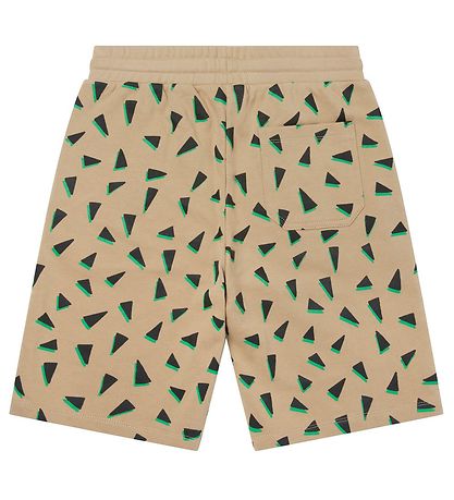 Stella McCartney Kids Sweat Shorts - Beige/Black w. Print Stella McCartney Kids Sweat Shorts - Beige/Black w. Print