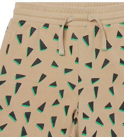 Stella McCartney Kids Sweat Shorts - Beige/Black w. Print Stella McCartney Kids Sweat Shorts - Beige/Black w. Print