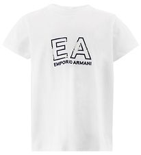 Emporio Armani T-shirt - White w. Print Emporio Armani T-shirt - White w. Print