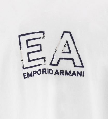 Emporio Armani T-shirt - White w. Print Emporio Armani T-shirt - White w. Print