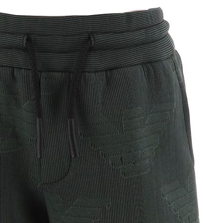 Emporio Armani Shorts - Grönrandig m. Logotyper