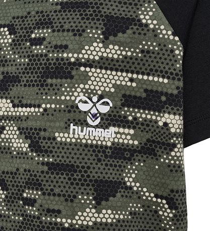 Hummel T-shirt - hmlFSK Flight - Green/Black Hummel T-shirt - hmlFSK Flight - Green/Black