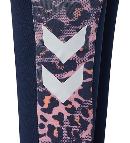 Leggings Hummel - hmlFSK Joy - Black Iris/Heather Rose