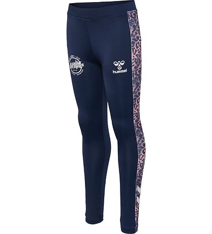 Leggings Hummel - hmlFSK Joy - Black Iris/Heather Rose