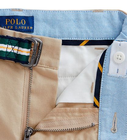 Polo Ralph Lauren Shorts - Bedford - Khaki w. Belt