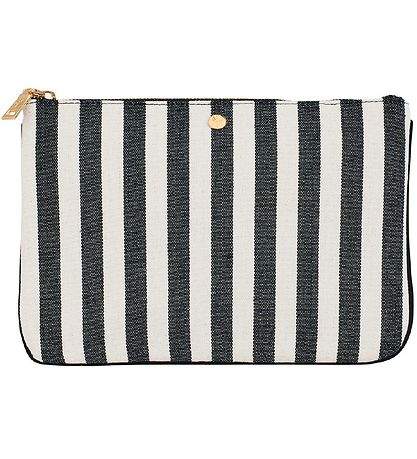 Fan Palm Toiletry Bag Bag - Clutch - Cotton Stripe