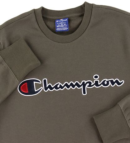 Sweat-shirt Champion Fashion - Vert av. Logo Sweat-shirt Champion Fashion - Vert av. Logo