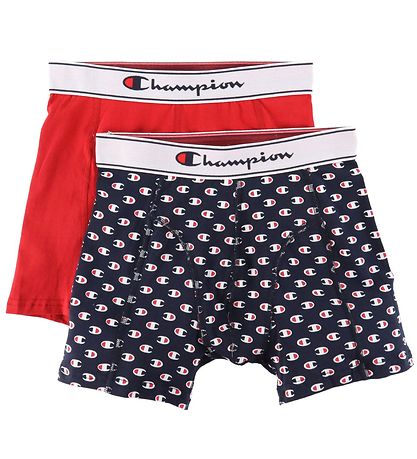 Boxers Champion Fashion - 2 Pack - Rouge/Marine av. Logos Boxers Champion Fashion - 2 Pack - Rouge/Marine av. Logos