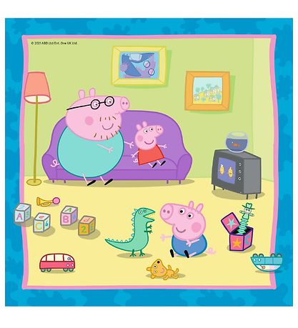 Puzzle Ravensburger - 3x49 Briques - Peppa Pig - Famille Puzzle Ravensburger - 3x49 Briques - Peppa Pig - Famille