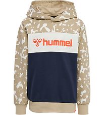 Hummel Hoodie - HmlLuke - Humus/Black Iris Hummel Hoodie - HmlLuke - Humus/Black Iris