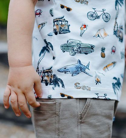 Hust and Claire T-Shirt - Anchor - Ivory