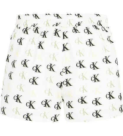 Calvin Klein Shorts - Monogram - White/Green