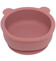 Petit Monkey Bowl w. Suction Cup - Silicone - Bear - Mahogany Ro Petit Monkey Bowl w. Suction Cup - Silicone - Bear - Mahogany Ro