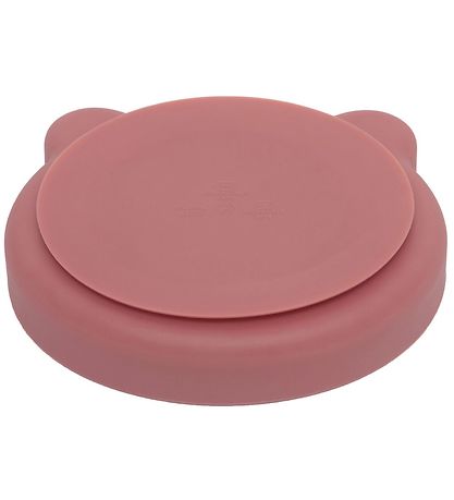 Petit Monkey Plate w. Suction Cup - Silicone - Bear - Mahogany R Petit Monkey Plate w. Suction Cup - Silicone - Bear - Mahogany R