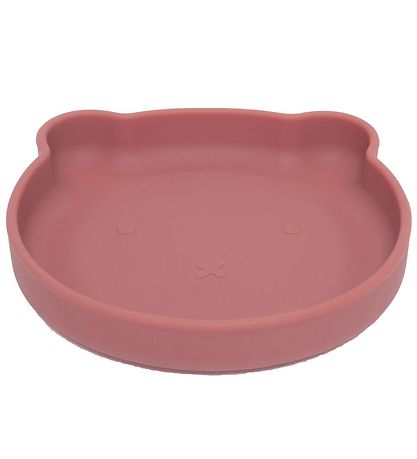 Petit Monkey Plate w. Suction Cup - Silicone - Bear - Mahogany R Petit Monkey Plate w. Suction Cup - Silicone - Bear - Mahogany R