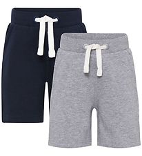 Shorts Minymo - 2 Pack - Grey Melange/Marine Shorts Minymo - 2 Pack - Grey Melange/Marine