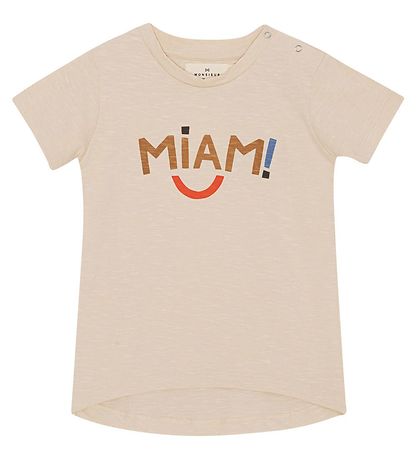 Monsieur Mini Stuttermabolur - Namm - Offwhite