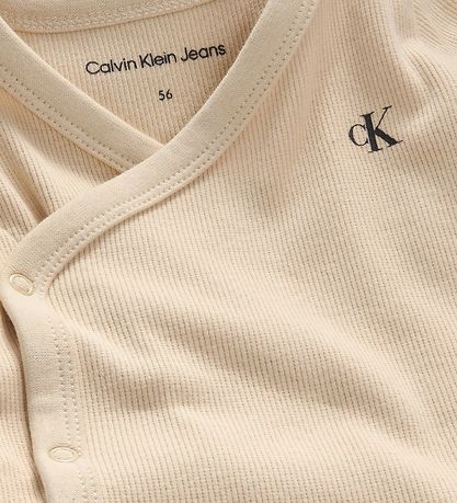 Calvin Klein Wickelbody k/ä - Rib - Muslin
