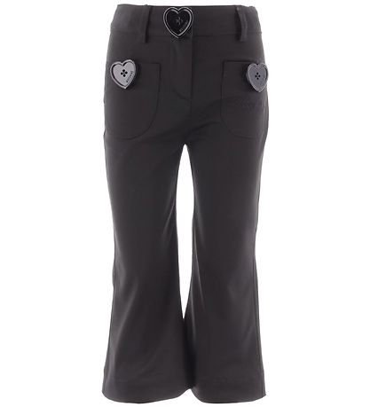 Moschino Trousers - Black w. Hearts Moschino Trousers - Black w. Hearts