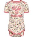 Hummel Bodysuit s/s - hmlKaren - White/Pink Hummel Bodysuit s/s - hmlKaren - White/Pink