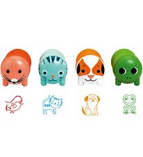 Djeco Stamp Set - 4-Pack - Garden Animals Djeco Stamp Set - 4-Pack - Garden Animals