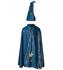 Great Pretenders Costume - Wizard Set - Blue w. Glitter Great Pretenders Costume - Wizard Set - Blue w. Glitter