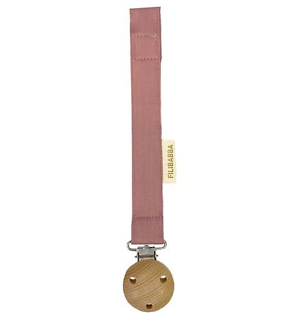 Filibabba Pacifier Clip w. Velcro - Blush
