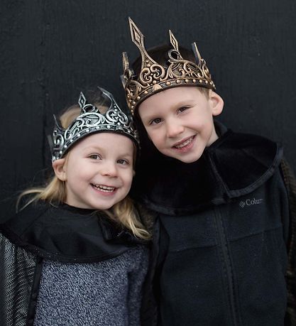 Great Pretenders Maskeradkläder - Krona - Silver/Svart