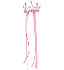 Great Pretenders Costume - Tiara w. Ribbon - Dark Pink Great Pretenders Costume - Tiara w. Ribbon - Dark Pink