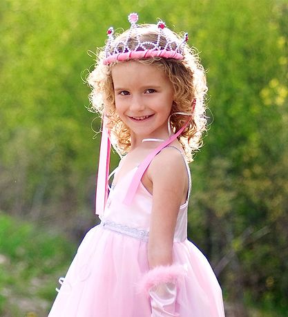 Great Pretenders Costume - Tiara w. Ribbon - Dark Pink