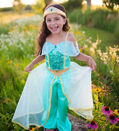 Great Pretenders Costume w. Headband - Jasmine Suit - Green