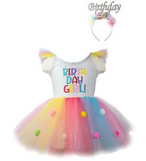 Great Pretenders Costume - Birthday Girl Dress w. Headband Great Pretenders Costume - Birthday Girl Dress w. Headband