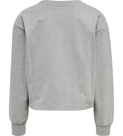 Hummel Sweatshirt - HmlPrima Bee - Cropped - Grey Melange