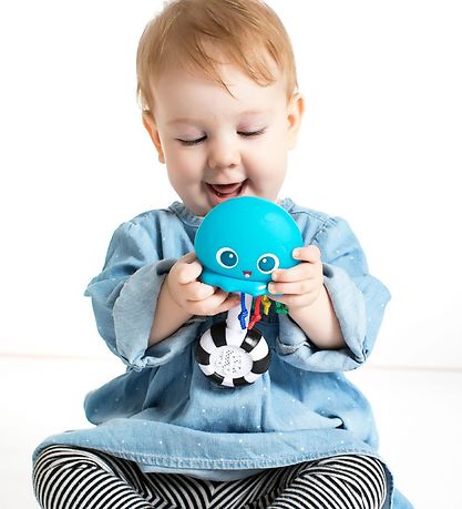 Baby Einstein Music Rattle - Ocean Glow Sensory Shaker - Blue/Wh Baby Einstein Music Rattle - Ocean Glow Sensory Shaker - Blue/Wh