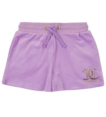 Juicy Couture 반바지 - 벨루어 - 라벤더
