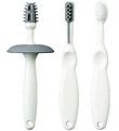 Mininor Toothbrush Set Set - 3 Parts - White/Grey Mininor Toothbrush Set Set - 3 Parts - White/Grey
