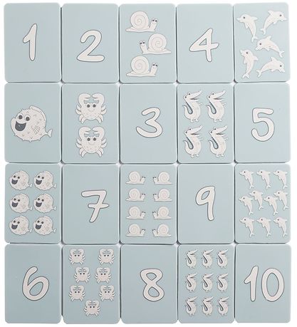 Scrunch Card - Silicone - 20 Pcs - Duck Egg Blue