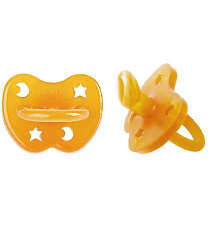 Hevea Pacifiers - 3-36 Mths. - 2-Pack - Natural Rubber Hevea Pacifiers - 3-36 Mths. - 2-Pack - Natural Rubber
