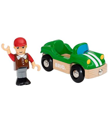 BRIO World Sports Car w. Running - Green 33937