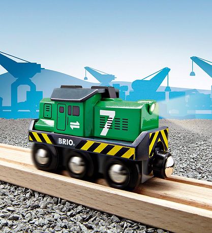 BRIO World Battery-powered freight locomotive 33214