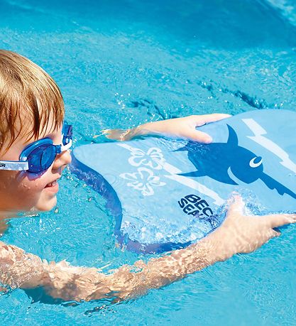 BECO Kickboard - Blue w. Fish