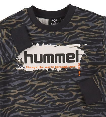 Sweat-shirt Hummel - HmlFrede - Noir/Vert Sweat-shirt Hummel - HmlFrede - Noir/Vert